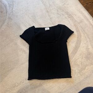 Aritzia wilfred knit short sleeve top